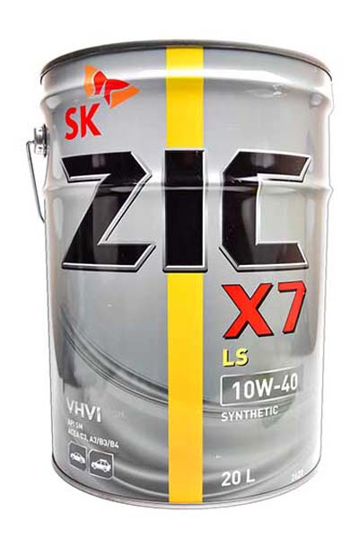 Масло моторное синтетическое ZIC X7 LS 10W-40 C3 SN/CF 20L
