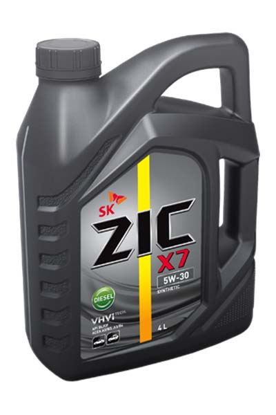 Масло моторное синтетическое ZIC X7 DIESEL 5W-30 A3/B3 A3/B4 SL/CF 4L