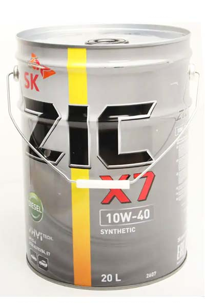 Масло моторное синтетическое ZIC X7 DIESEL 10W-40 E7 CI-4/SL 20L