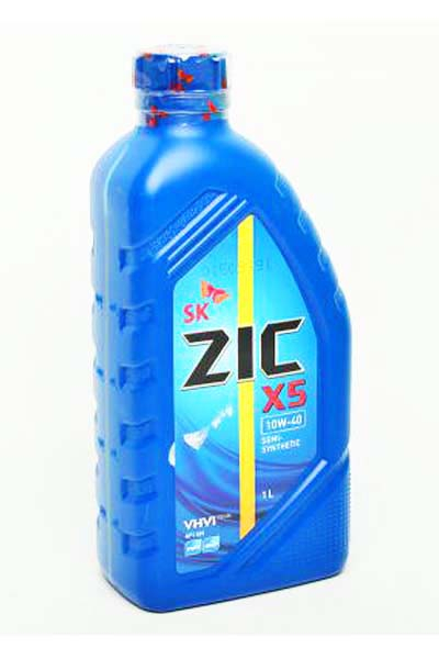 Масло моторное полусинтетическое ZIC X5 10W-40 SP 1L