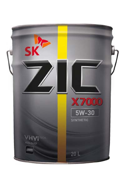Масло моторное PAO синтетическое ZIC X7000  5W-30 CI-4  20L