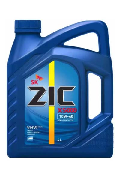 Масло моторное полусинтетическое ZIC X5000 10W-40 E7/E5/E3 CI-4/SL DH-1   4L