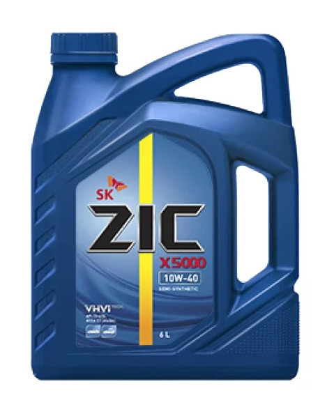 Масло моторное полусинтетическое ZIC X5000 10W-40 E7/E5/E3 CI-4/SL DH-1   6L
