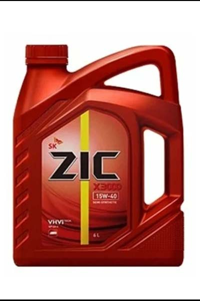 Масло моторное полусинтетическое ZIC X3000 15W-40 CH-4   6L