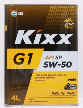 Масло моторное синтетическое KIXX G1  5W-50 SP   4L