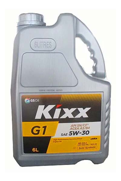 Масло моторное синтетическое KIXX G1  5W-30 A3/B4 SN   6L