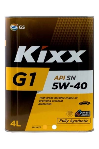 Масло моторное синтетическое KIXX G1  5W-40 SN   4L