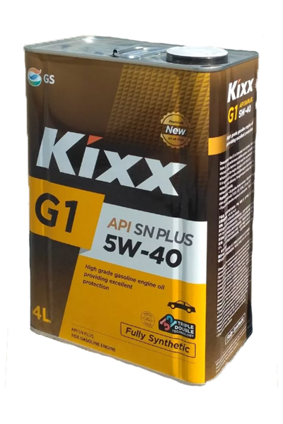 Масло моторное синтетическое KIXX G1  5W-40 SN+   4L