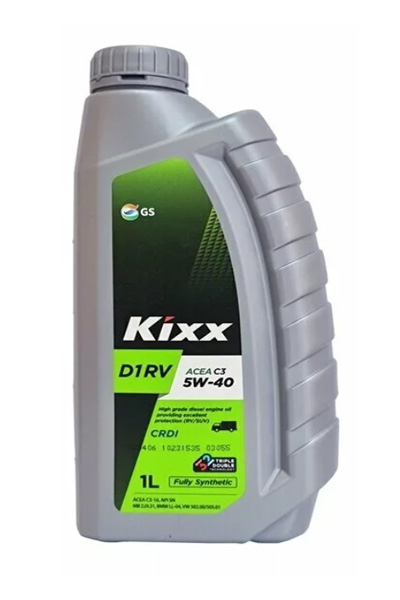 Масло моторное синтетическое KIXX D1 RV  5W-40 C3 SN/CF   1L