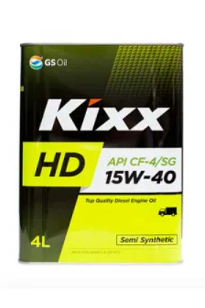 Масло моторное полусинтетическое KIXX HD 15W-40 CF-4/SG   4L