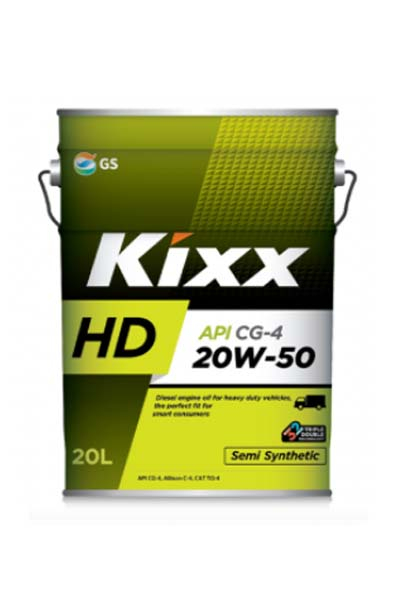 Масло моторное полусинтетическое KIXX HD 20W-50 CG-4   20L