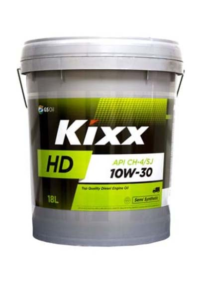 Масло моторное полусинтетическое KIXX HD 10W-30 CH-4/ SJ E7 18L