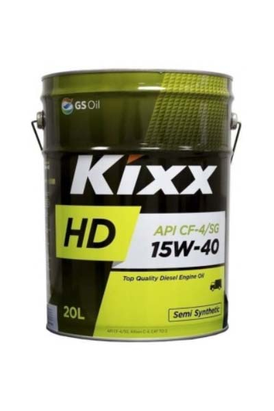 Масло моторное полусинтетическое KIXX HD 15W-40 CH-4/ SJ E7 20L