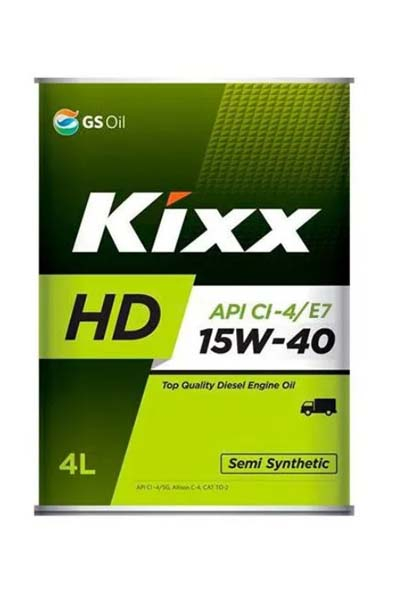 Масло моторное полусинтетическое KIXX HD 15W-40 CI-4/ SL E7   4L