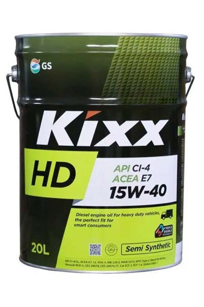 Масло моторное полусинтетическое KIXX HD 15W-40 CI-4/ SL E7   20L