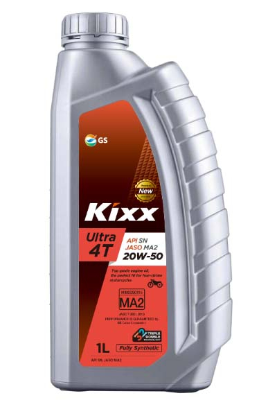 Масло моторное полусинтетическое KIXX ULTRA 4T 20W-50 SN MA2   1L