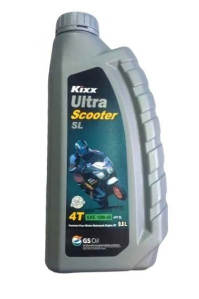 Масло моторное полусинтетическое KIXX ULTRA 4T SCOOTER 10W-40 SL MB   0,8L