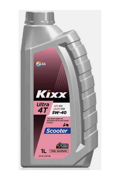 Масло моторное полусинтетическое KIXX ULTRA 4T SCOOTER  5W-40 SN MB   1L
