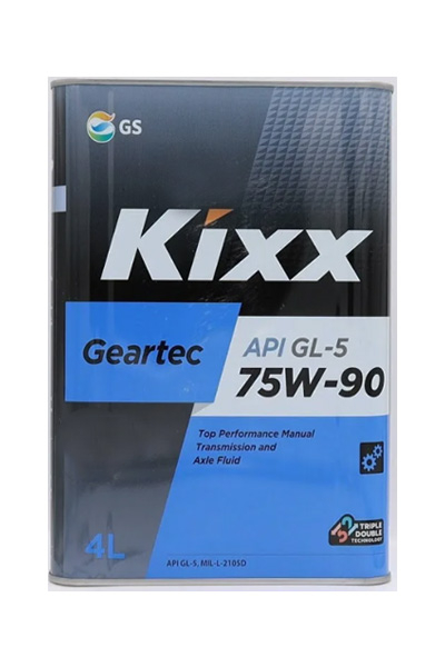 Масло трансмисионное  Kixx Geartec GL-5 75W-90  4L