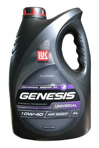 Масло моторное полусинтетическое LUKOIL GENESIS UNIVERSAL SN/CF 10W-40 4L