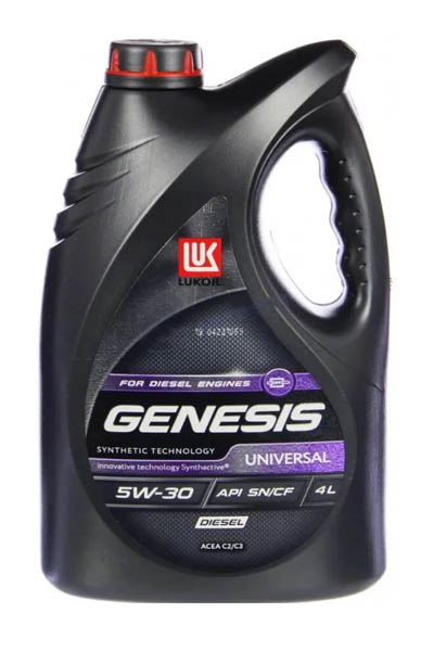 Масло моторное полусинтетическое LUKOIL GENESIS UNIVERSAL DIESEL 5W-30 SN/CF 4L