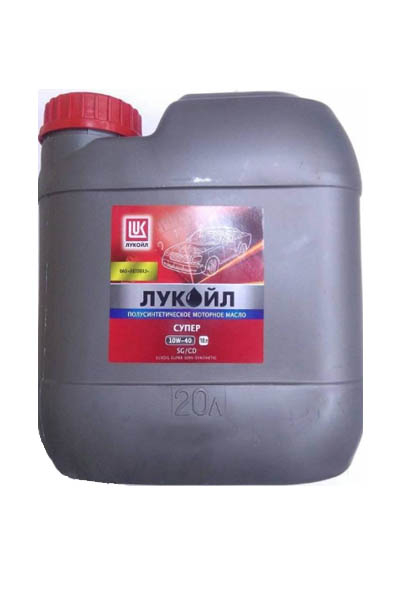 Масло моторное полусинтетическое LUKOIL SUPER SEMI-SYNTHETIC 10W-40 SG/CD 20L