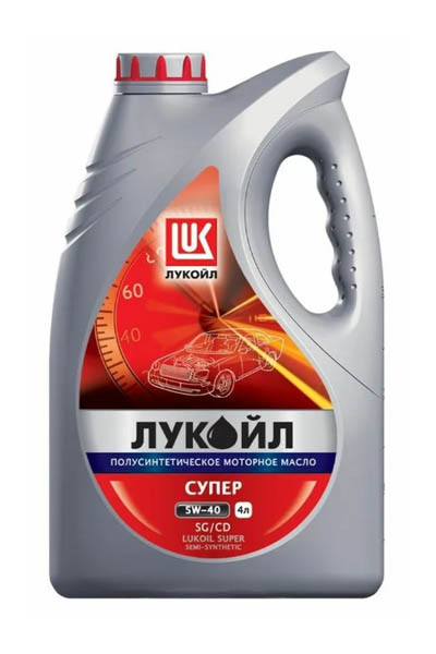 Масло моторное полусинтетическое LUKOIL SUPER 5W-40 SG/CD 4L