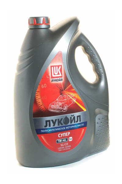Масло моторное полусинтетическое LUKOIL SUPER 5W-40 SG/CD 5L