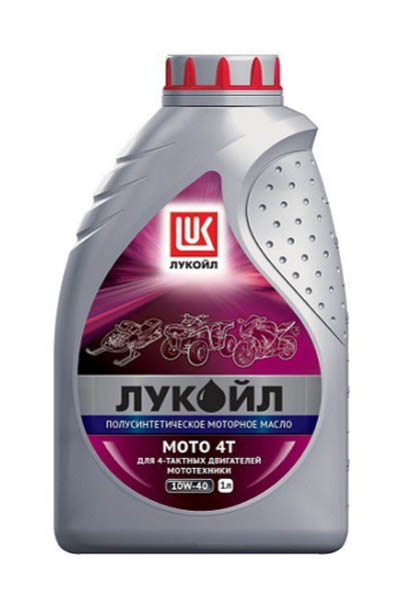 Масло моторное полусинтетическое LUKOIL MOTO 4T 10W-40 SL 1L