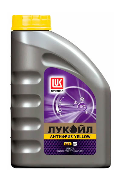 Антифриз  LUKOIL G12 YELLOW готовый 1кг