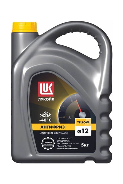 Антифриз  LUKOIL G12 YELLOW готовый 5кг
