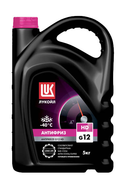 Антифриз LUKOIL HD G12 готовый 5кг