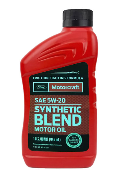 Масло моторное синтетическое FORD MOTORCRAFT Premium Synthetic Blend Motor Oil 5W-20 0,946L