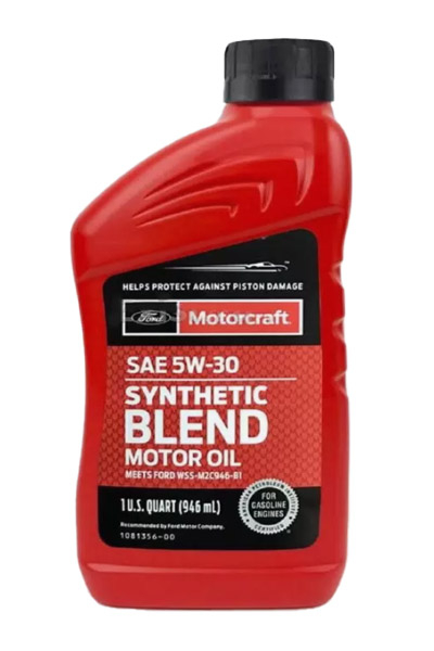 Масло моторное полусинтетическое FORD Premium Synthetic Blend Motor Oil 5W-30 SN 0,946L