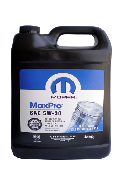 Масло моторное полусинтетическое CHRYSLER MOPAR MaxPro 5W-30 SM 3,785L