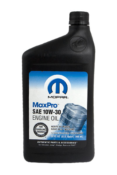 Масло моторное минеральное CHRYSLER MOPAR MaxPro 10W-30 SM 0,946L