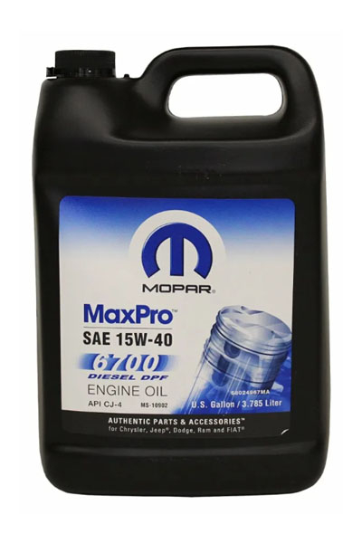 Масло моторное минеральное CHRYSLER MOPAR MaxPro 15W-40 CI-4+/SJ 3,785L