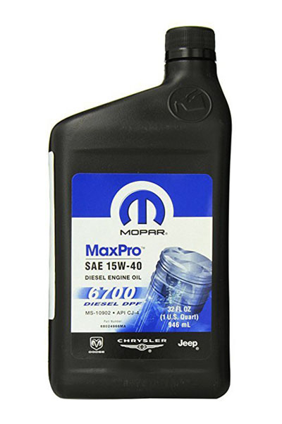 Масло моторное минеральное CHRYSLER MOPAR MaxPro 15W-40 CJ-4/CI-4 0,946L